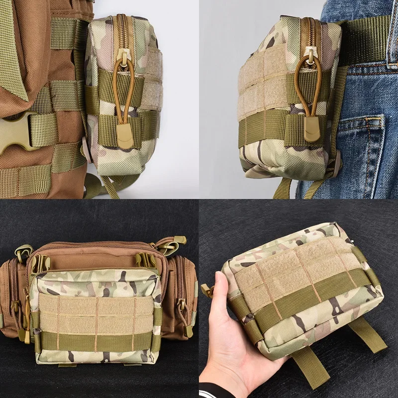 Hunter Molle Pouch Camping small Bag Tactical Belt Waist Bag Multi Outdoor Sport Phone Bags EDC Tool Pocket Hunting Fanny Pack 3