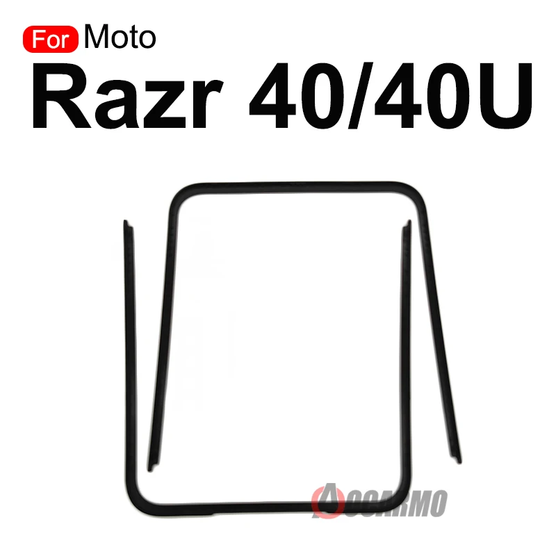 Motorola Moto Razr 50 Ultra 40 40u 전면 스크린 스탠드 중간 베젤 프레임 LCD 디스플레이 브래킷 플라스틱 Hoder 수리 부품