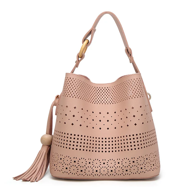 

new style handbags European and American fashion hollow shoulder bag messenger tassel handbag lady bag handbags
