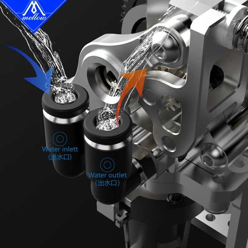 Cnc Suave-toda a Extrusora de Metal Vz-hender-low wc 8t Motor 10t um Eixo Engrenagem do Redemoinho para Voron 330 Vz235 Impressora 3d - Imagem 4