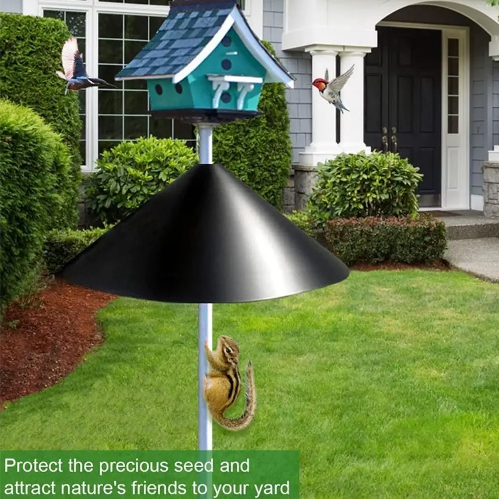 New 12/14/16/18 inch Squirrel Baffle Wrap Around PP Raccoon Proof Universal Anti Rust Bird Feeder Guard Garden Accessories