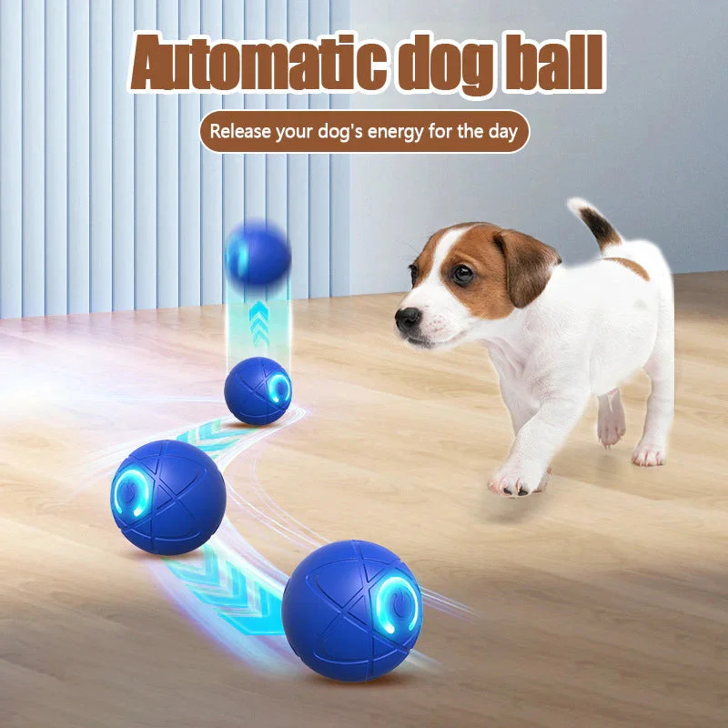 1PC Dog Toy Ball Interactive Rolling Ball Auto Moving Dog Toy Two Modes Rechargeable Automatic Ball Pet Toy Supplies
