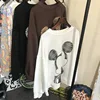 Disney Cartoon Mickey Print Long Sleeved Sweatshirt For Women Autumn And Winter New Trendy Loose Casual Versatile Round Neck Top 4