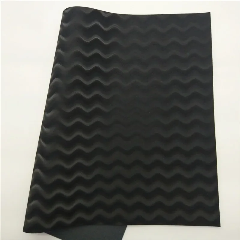 Iridescent Black Glitter leather Winkles Leather Silver Leopard Synthetic Leather Stripes Faux Vinyl Fabric For DIY 21x29CM Q452