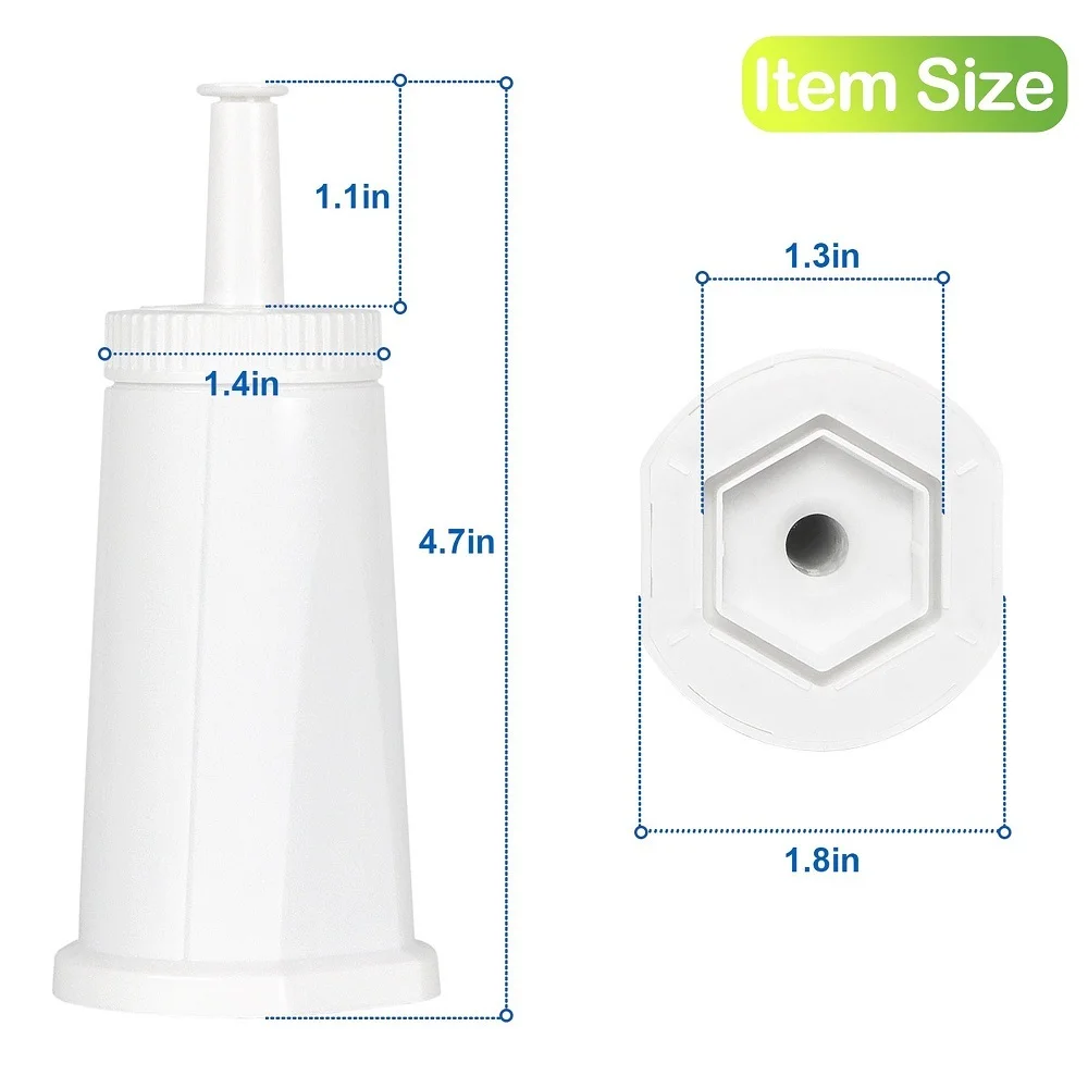 Description Picture 5 of item4 Pack Water Filter for Breville Sage Claro Swiss for Oracle Barista Bambino Espresso Coffee Machine Part #BES008WHT0NUC1
