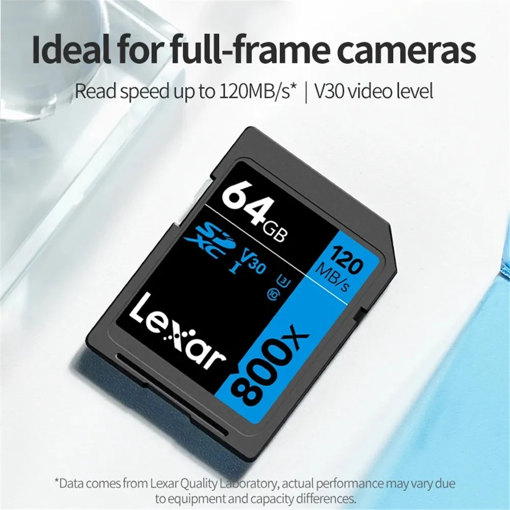 Lexar SD Card 800X Pro 256GB 128GB 64GB 32GB Memory Card Classe 10