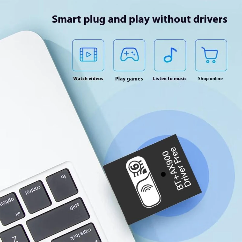 BT5.4 USB WiFi 어댑터 듀얼 밴드 2.4G & 5G 무선 네트워크 카드 가정 및 사무실용 외부 네트워크 수신기 송신기