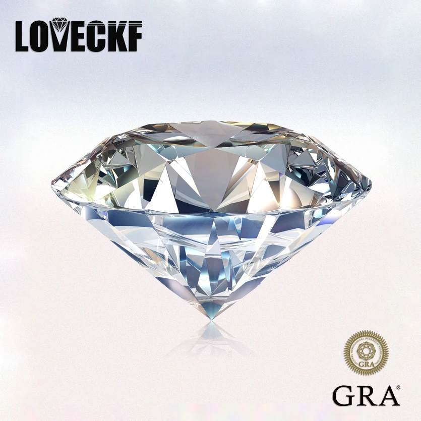 Real D Color Moissanite Stone Lab Grown Diamond GRA Certified