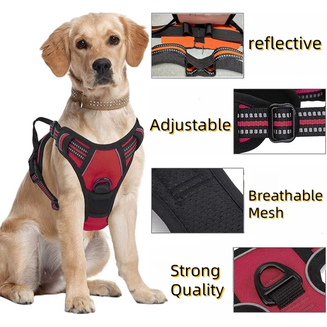 No Pull Dog Harness Large Dog Harnesses Heavy Duty Reflective Easy Control Handle for Large Dog Walking Medium Dogs Pet Supplies 4