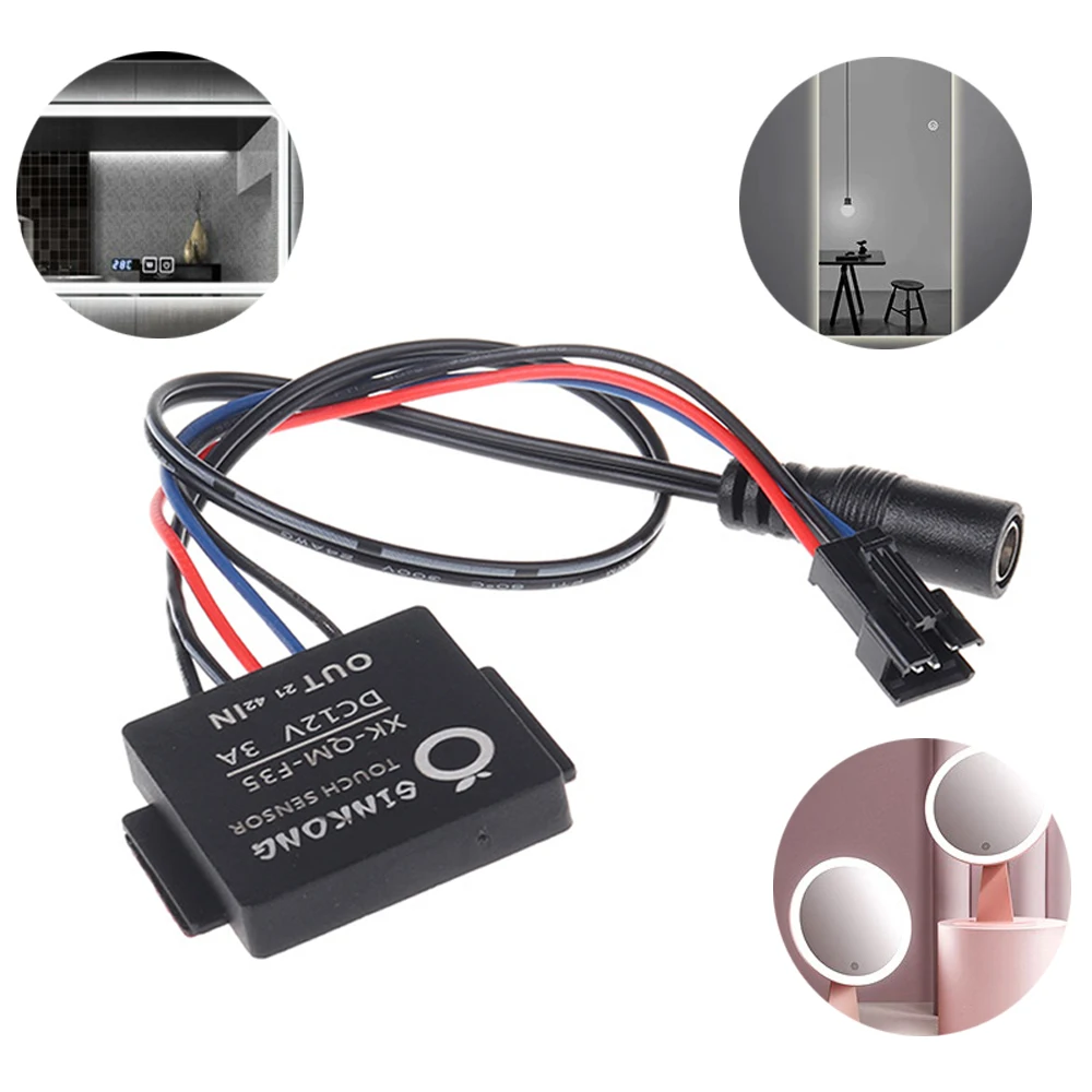 

DC 12V 36W Bathroom Mirror Switch Touch-Switch Sensor for Led Light Mirror Headlight 5MM Lens Induction 3A Touch Sensor Switches