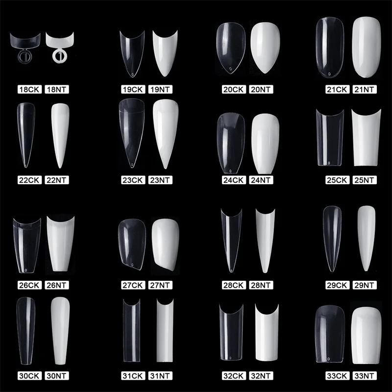 

500pcs Full Half Cover Wearable Fake Nails Press on Tips Coffin/Ballet/French False Nail Art Decoration Accessories DIY Supplies