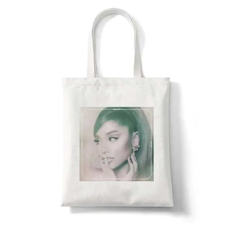 Thank U Shopping Bag Ariana Grande Graphic Shoulder Bags Female Large Capacity Handbags Students Girls Cute Printed Casual Totes 3
