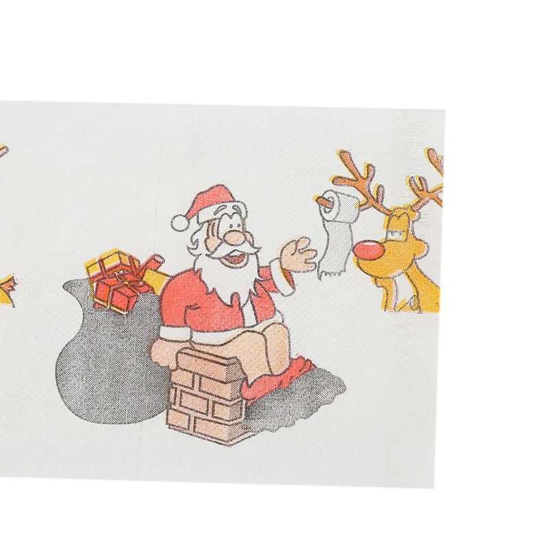 Toilet Roll Paper Christmas Santa Claus Bath Toilet Roll Paper Merry Christmas Decoration for Home Xmas Decor Navidad Natal New Year Gift toilet roll paper