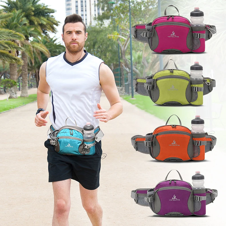 TORRYZA Fanny Pack For Women & Men - Waterproof Reflective Waist Bag Adjustable 30"-40" Belt, Grey