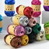 100g 1PC Thick Cloth Yarn for Hand Knitting Woven Scarf Bag Magic Bright Color Cloth Champagne Imitation Leather Yarn 1