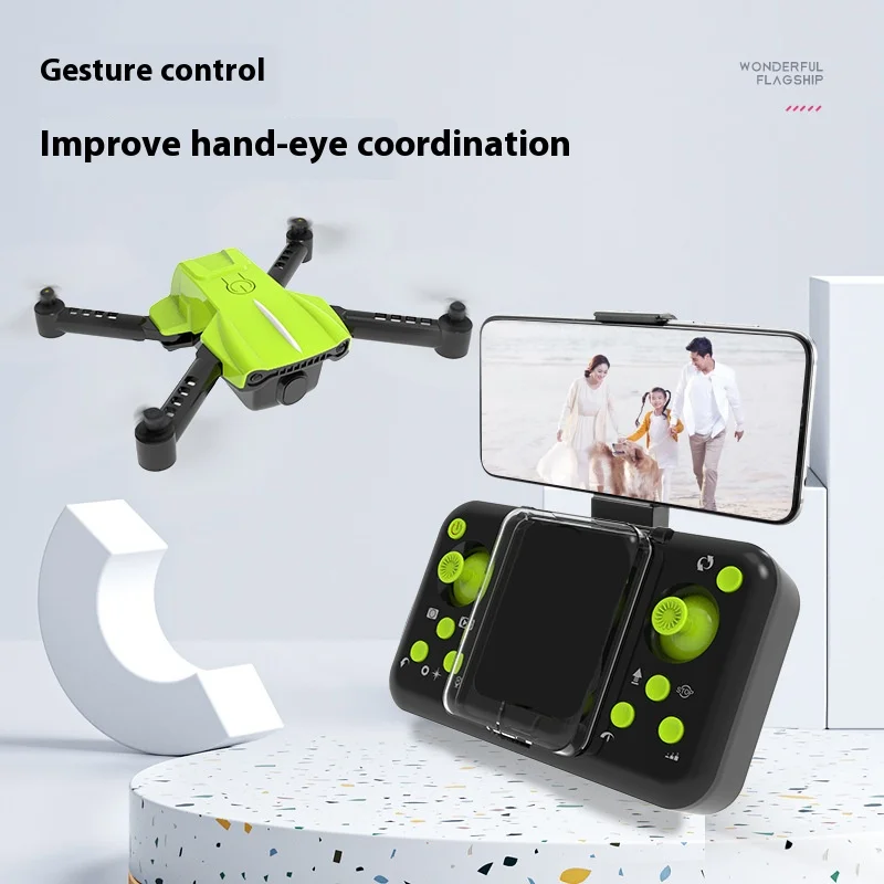 K10 Mini Drone Aereo Aereo telecomandato Aereo Giocattolo per interni ed esterni Piccolo quadricottero Pieghevole Pratica per principianti - immagine 3