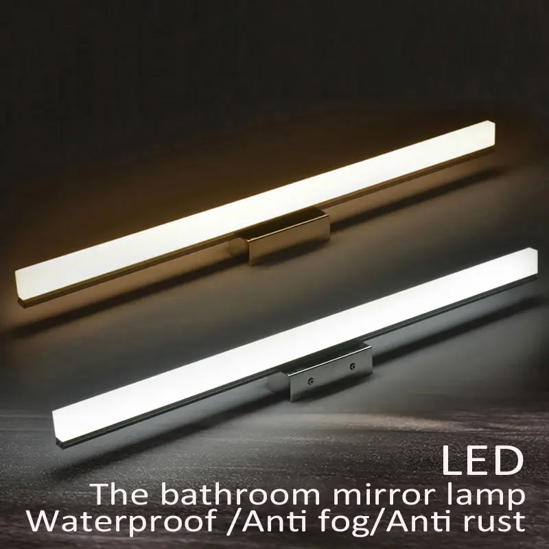 

free shipping High Quality 7W 10w LED Mirror Front Wall Lights 40/60cm dresser Modern Brief Bathroom LED Wall Lamp