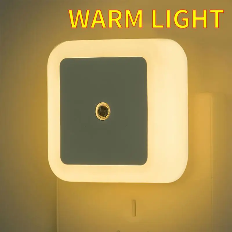 Smart Motion Sensor LED Night Light Lamp EU UK US Plug Mini Wall Lights Bedroom Hallway Corridors Stairs Bedside Lamp led light