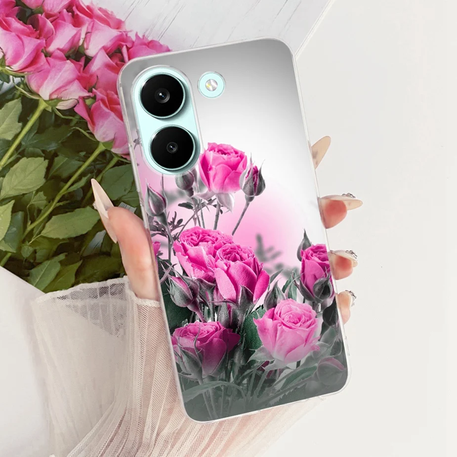Colorful Flowers Painted Soft Slim Phone Case Cover