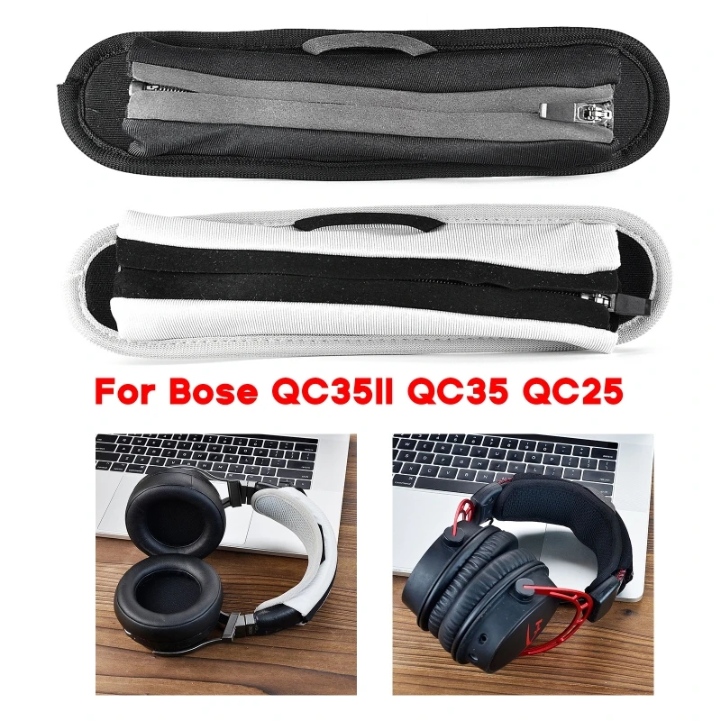 Headphone Headband Cover Headband Protectors with Zipper Hook for 1000X