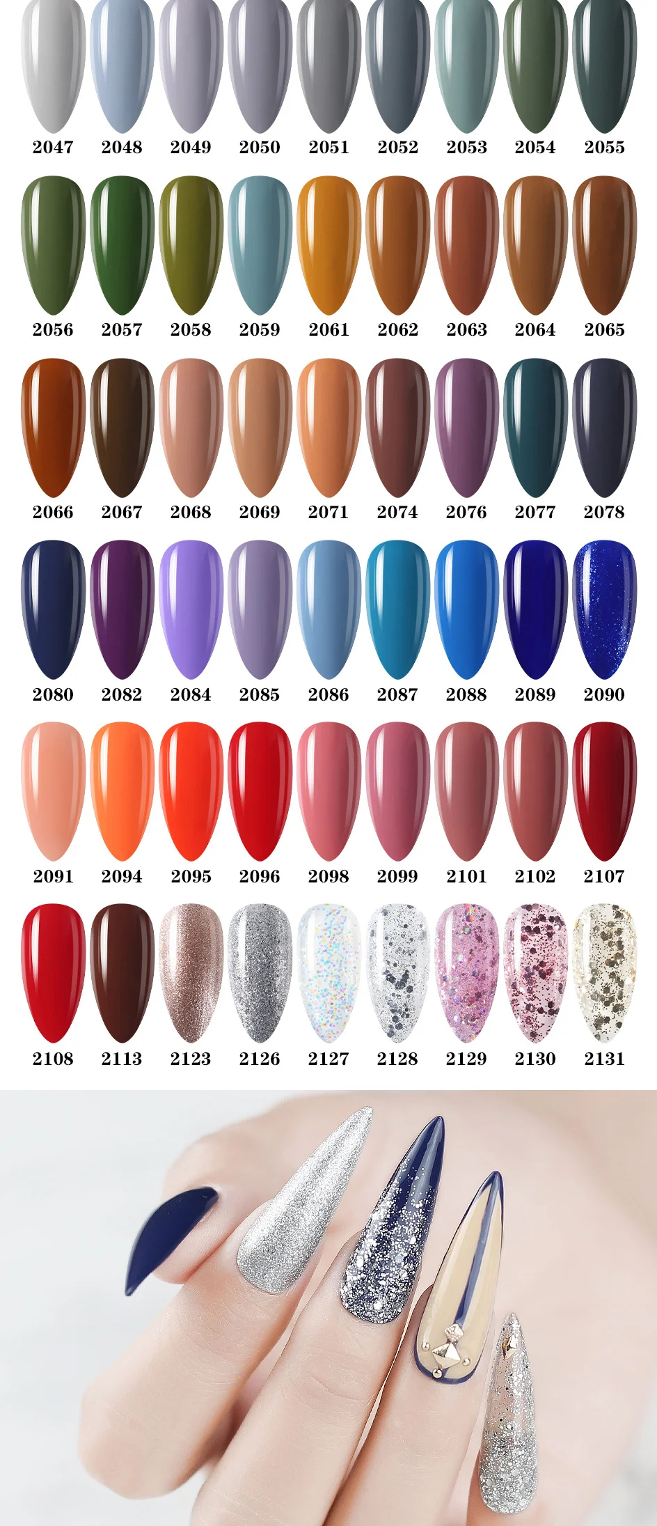 Arte Clavo 15ml Fashion Gel Nail Polish Hema TPO Free Red Colors Glitter Semi Permanent Soak Off UV LED Ultra Diamond Varnish