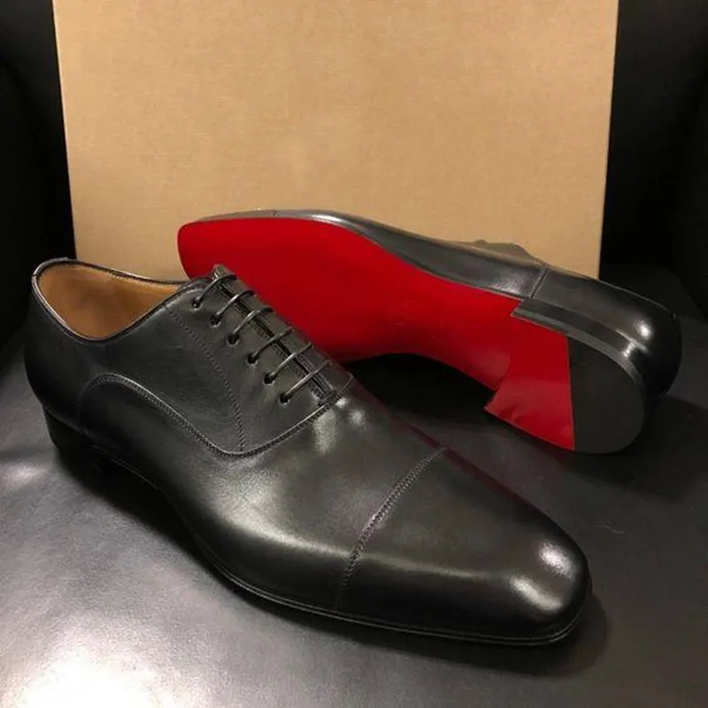 Red Sole Dress Shoes Men Shoes Men Free Shipping Brown Shoes Red