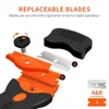 Dual-Head Handle Glue Razor Scraper with Plastic/Metal Blades for Mobile Phone Tablet Car Glass Cleaner Remover 5