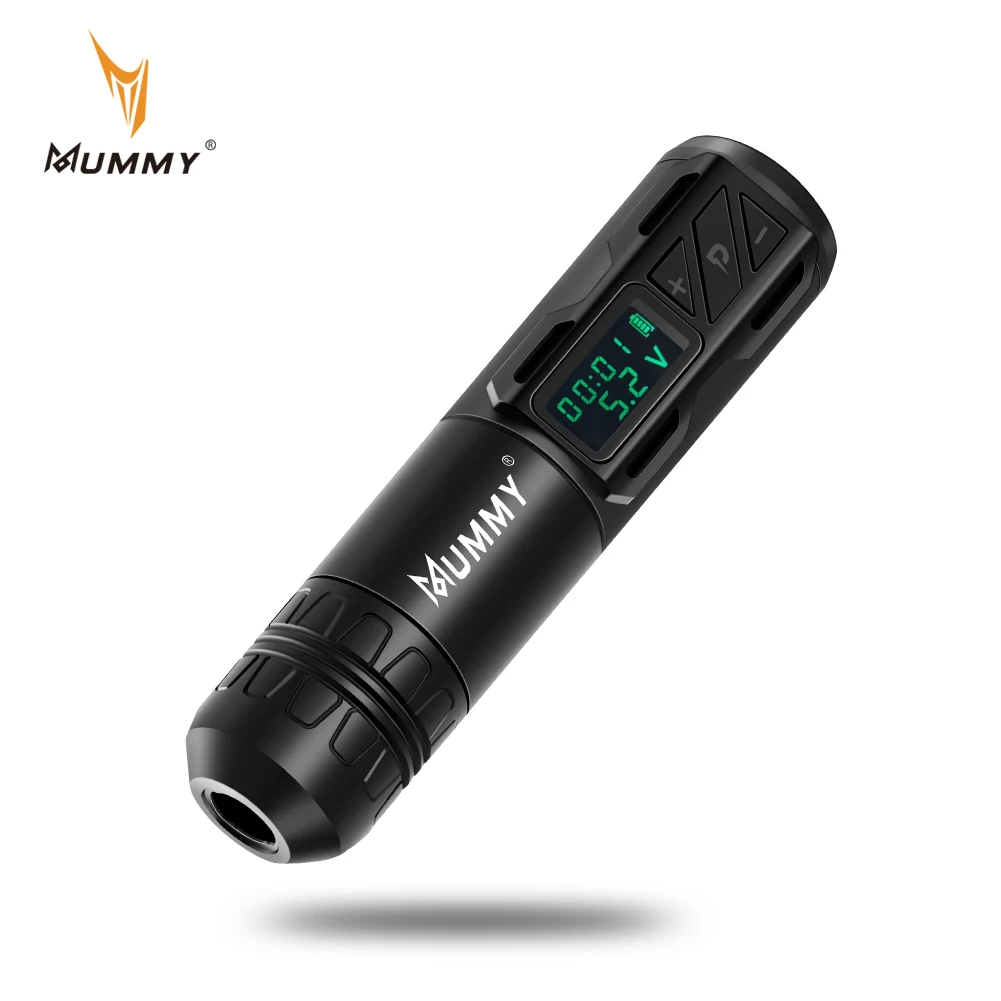 Mummy Wireless Tattoo Pen Batteria Ad Alta Capacità Direct Drive Motor Tattoo Machine Portable Power 2200Mah Led Digital Display