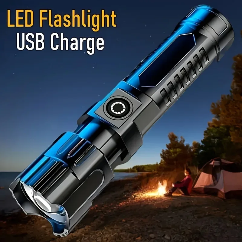 

Rechargeable Telescopic Flashlight Super Bright LED Flashlights Waterproof Torch for Long Range Outdoor Adventures