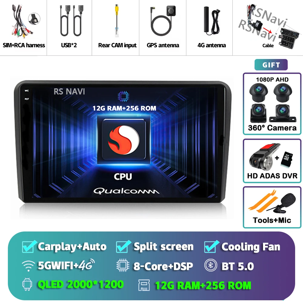 2K 12G-256G 360 DVR