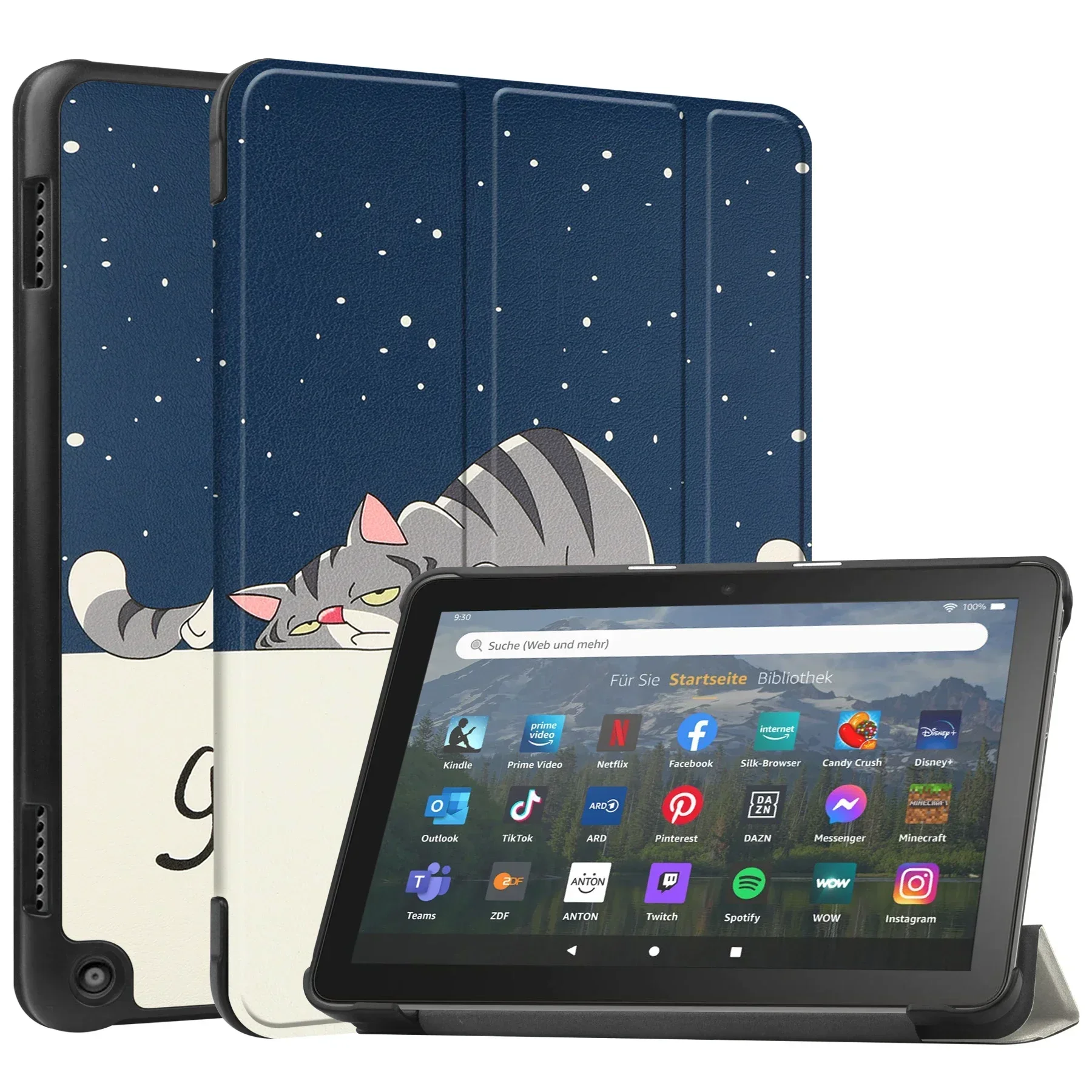 Premium Tablet Cover with Auto Sleep/Wake & Folding Stand