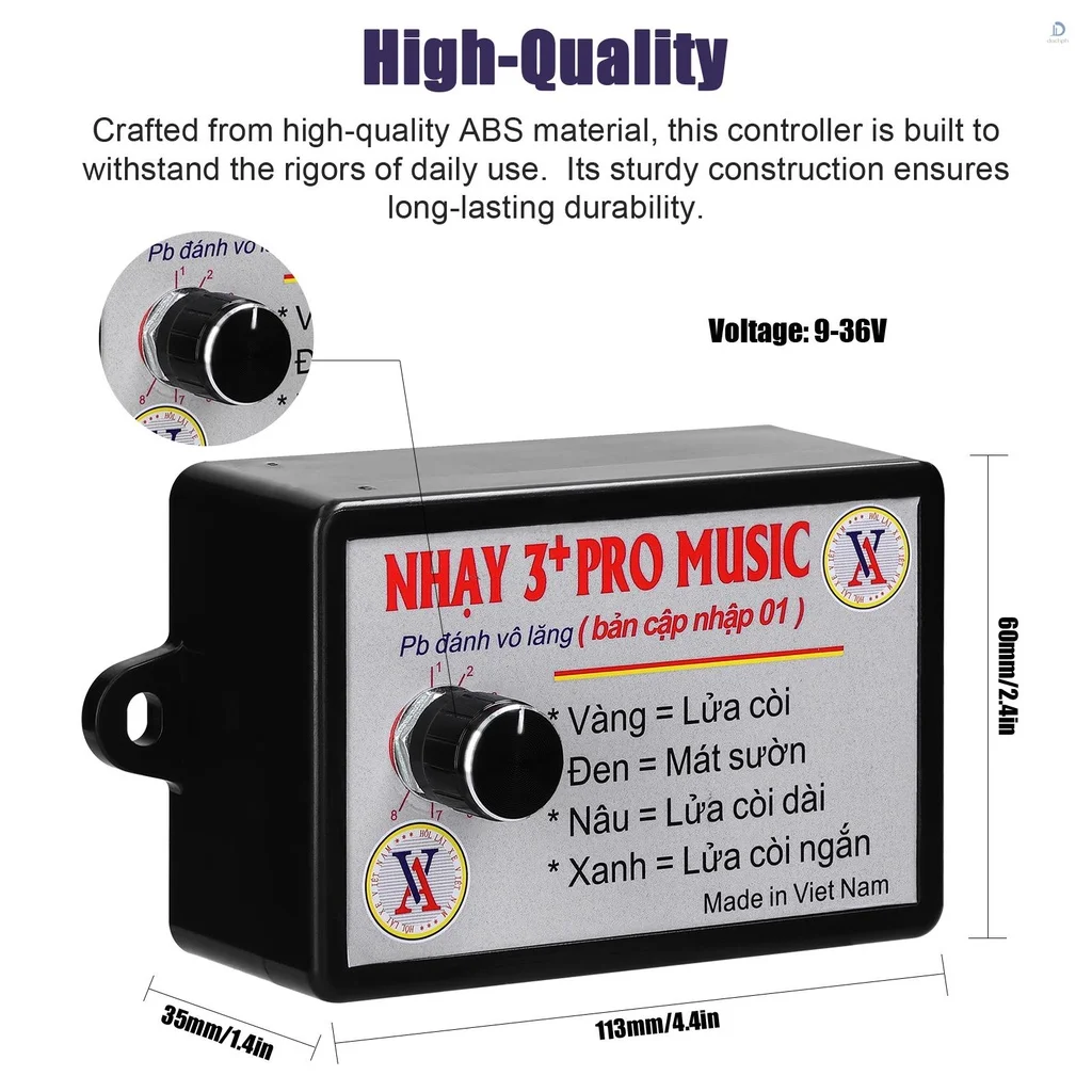 12-24V 8/12 Tones Musical Electronic Horn Controller Nhay 3+ Pro Music Rapid Horn Relay For Motorcycle Car Jeep Marine Boat car siren horn motorcycle horn car air horn