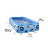 Piscine gonflable grande taille intérieure extérieure piscine pliante famille adulte bébé fête amovible piscines pour enfants 6