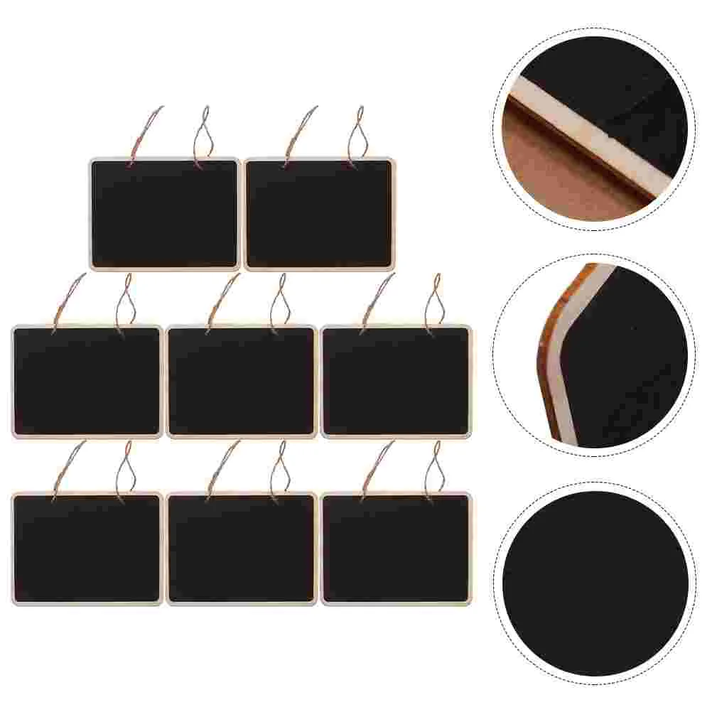 

4/8/12PCS Mini Chalkboards Hanging Blackboard Double Sided Chalkboard Wedding Party Table Number Place Tag Message Board