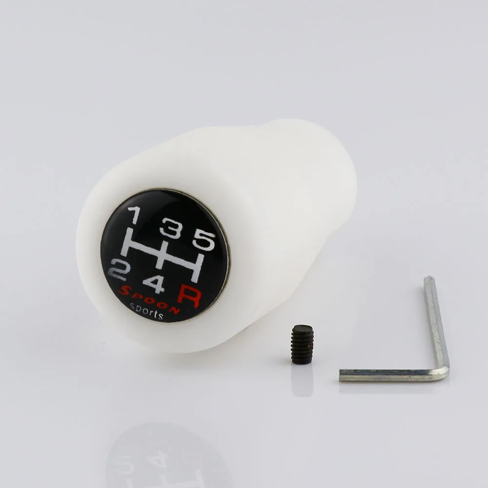 M10x1.5 Spoon Sports 6/5 Speed Duracon Black Shift Knob For Honda CRZ S2000 NSX Accord Civic Fit