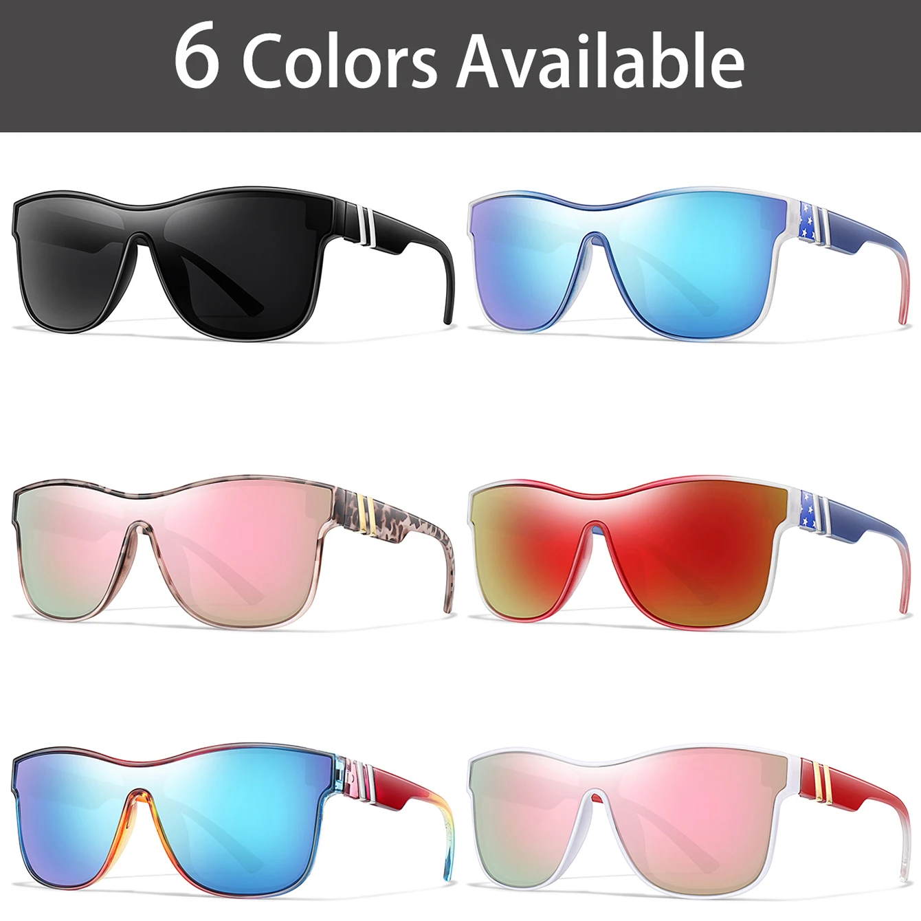 Fashion Cycling Sunglasses Women Oversize Square Trendy Shades