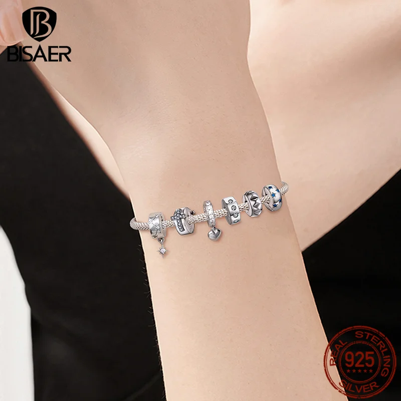 GW Bedels Stopper voor Beads Charm Bracelet 925 Zilver met Rubber Spacer voor Hanger Jewelry Making Armband (10x Zilver GW Bedels Stopper voor Beads Charm Bracelet 925 Zilver met Rubber Spacer voor Hanger Jewelry Making Armband (10x Zilver