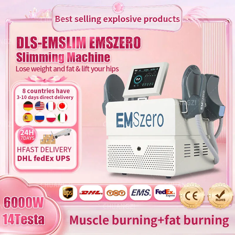 

EMSzero Body Machine Slimming 6000W Lose Weight DLS-EMSlim RF EMS Muscle Stimulator Sculpting Fat Reduce HI-EMT For Salon