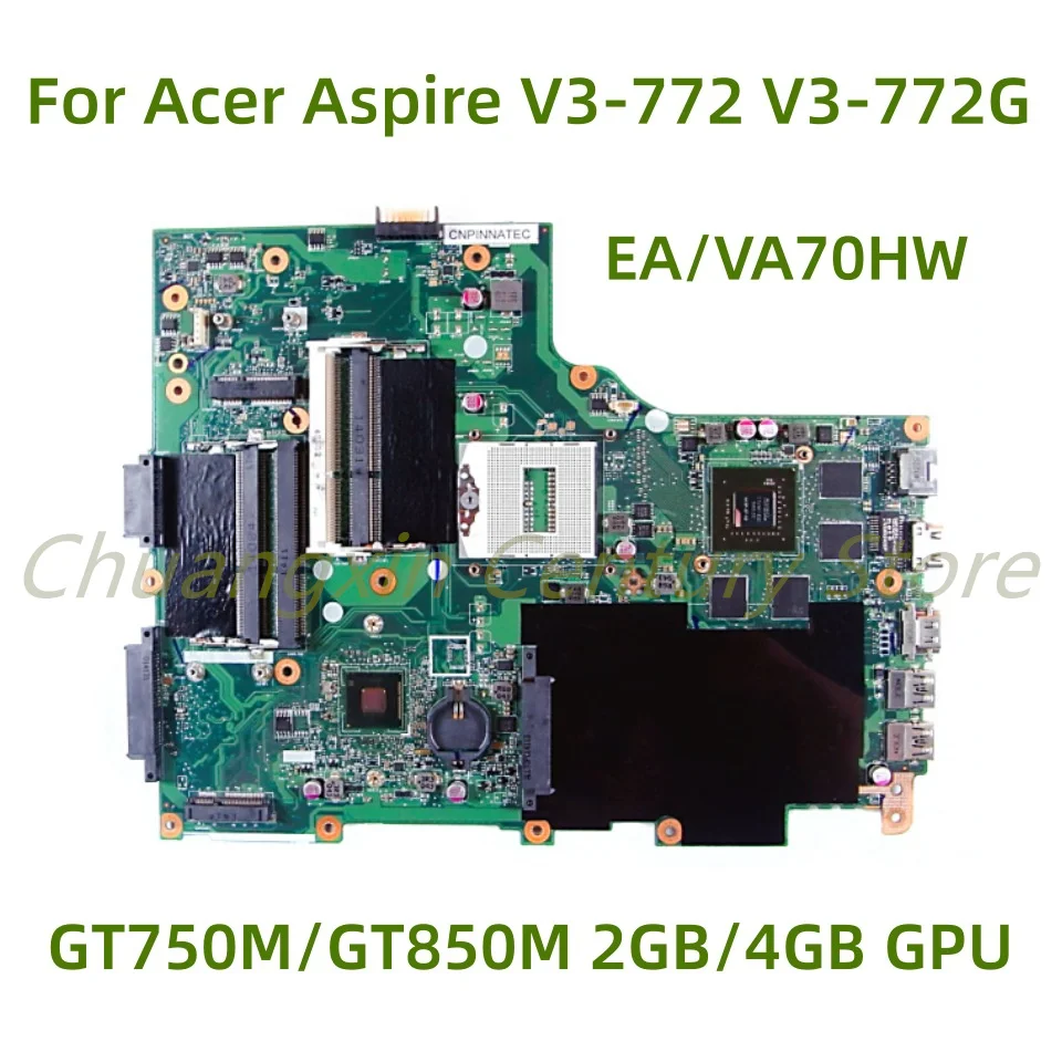 

Suitable for Acer Aspire V3-772 V3-772G laptop motherboard EA/VA70HW with GT750M/GT850M 2GB/4GB GPU 100% Tested Fully Work