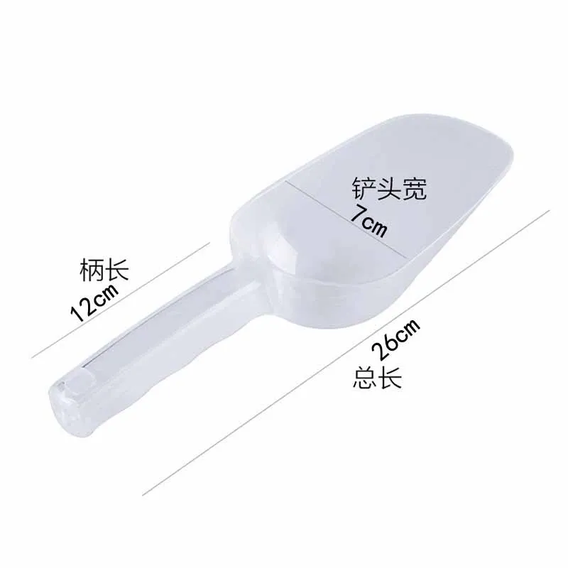 Thickened Acrylic Ice Scoops Transparant Ice Shovel Party Bar et Kitchen Gadget For Candy Dessert Grain Dry Goods Shovel