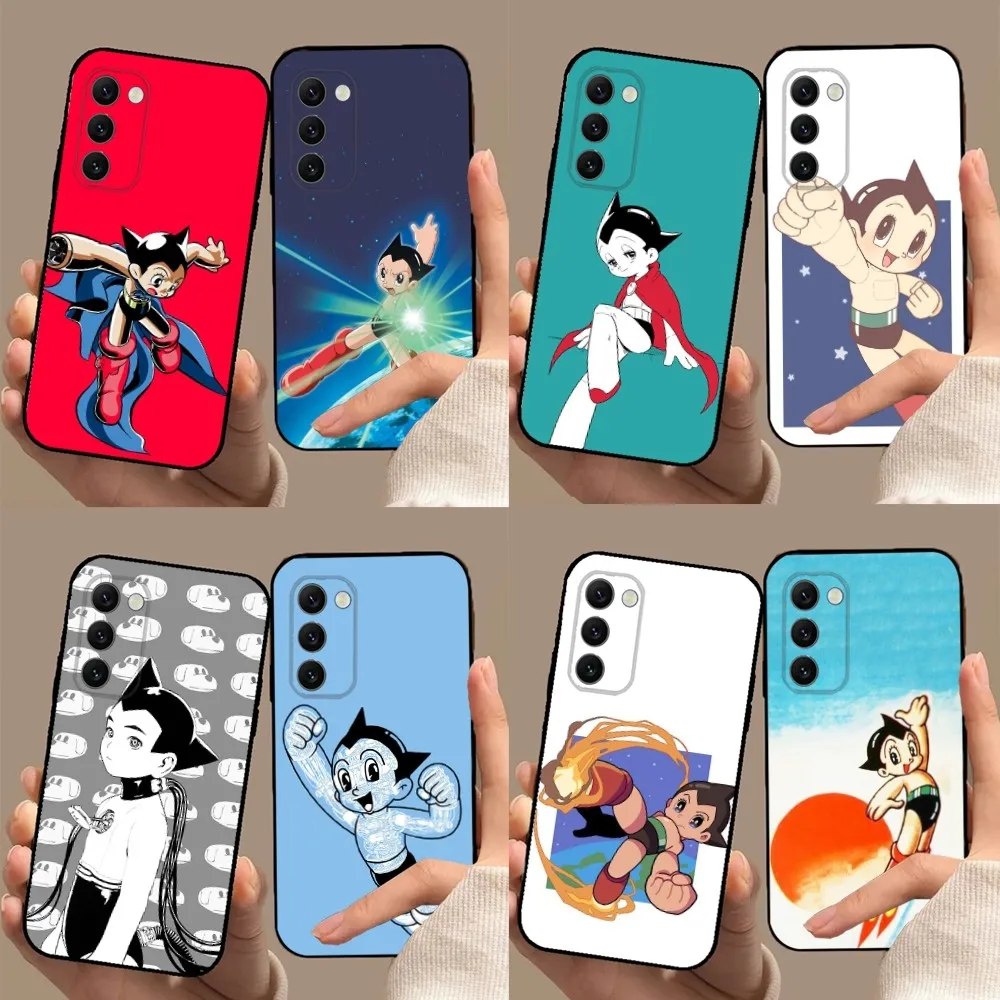 Custodia Per Telefono Anime A-Astro Boy Per Samsung Galaxy A13,A21S,A22,A31,A32,A52,A53,A71,A80,A91 Soft Black Cover