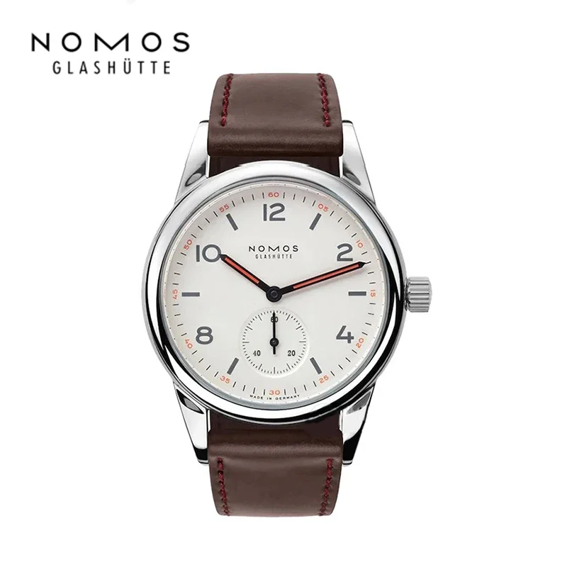 Механические часы для NOMOS с лимитированной иглой, автоматические мужские наручные часы, тонкие часы с кожаной нишей, аналог качества 1:1