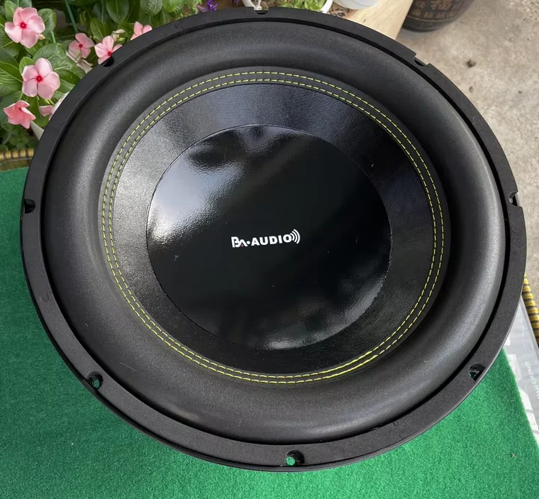 B-056 15 Inch Subwoofer Speaker Double 220 Magnetic Double 100 Core Image Leather Edge Horn 1200W 8 Ohm 1 PCS