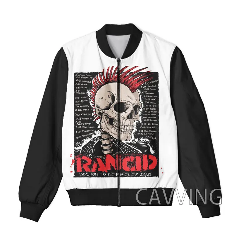 CAVVING 3D Printed  Rancid Band  Zipper Bomber Jackets Men Overcoat Mens Coat Zip Up Jackets for Women/Men 4