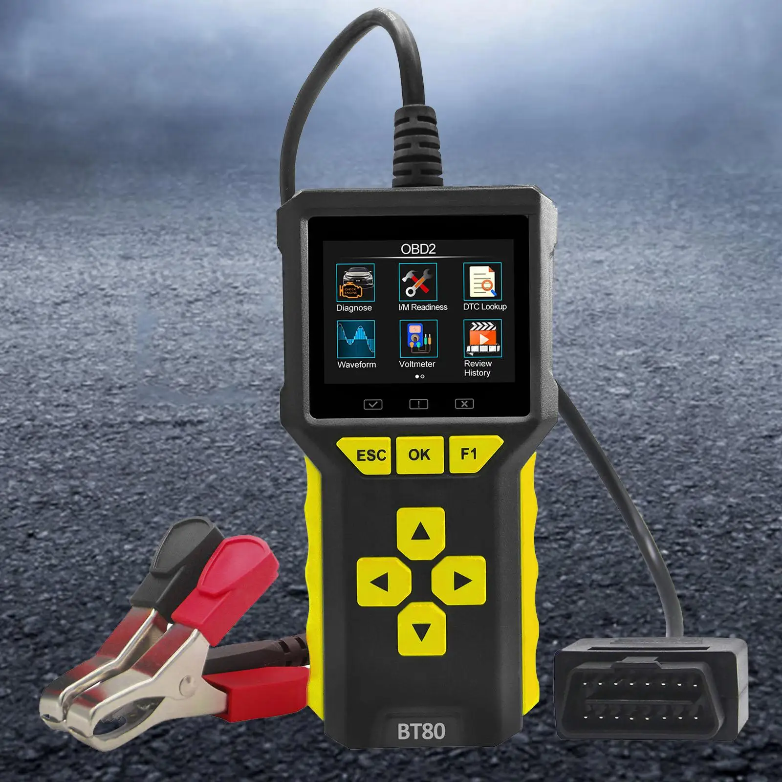 

Универсальный сканер 2 в 1 OBD2, универсальный дисплей в режиме реального времени, многофункциональный экран, экран 3,2 дюйма, считыватель кодов ошибок двигателя автомобиля