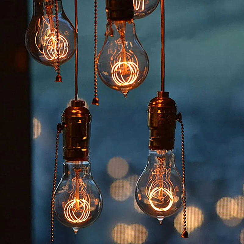 Retro Edison Light Bulb E27 220V 40W ST64 G80 G95 T10 T45 T185 A19 A60 Filament Light Vintage Ampoule Edison Lamp 4pcs/lot