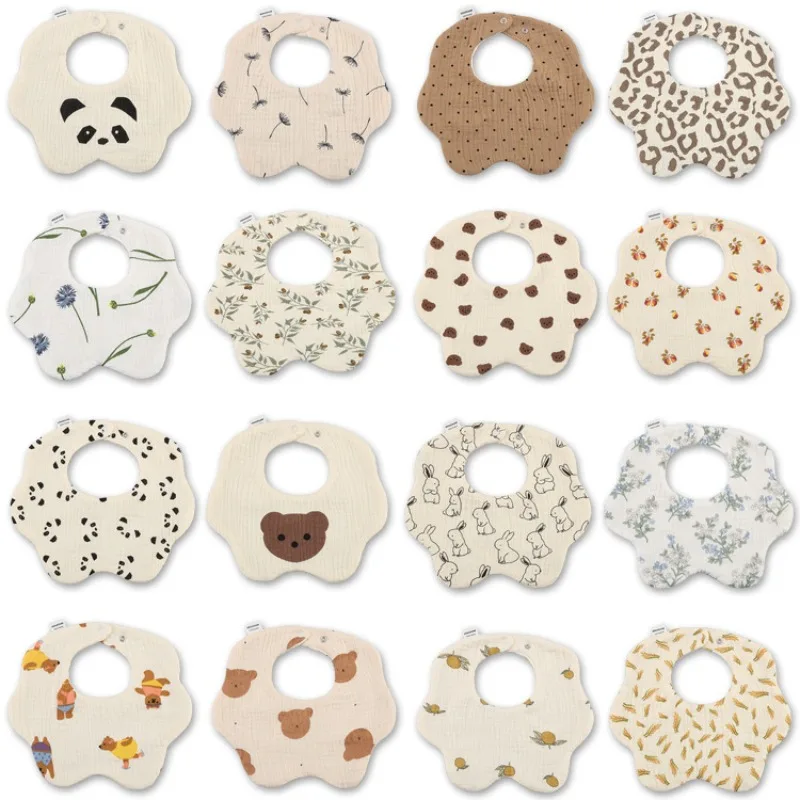 

Хлопковые Товары для малышей 360 градусов хлопковый нагрудник для новорожденных детей Марлевое мультяшное водонепроницаемое полотенце