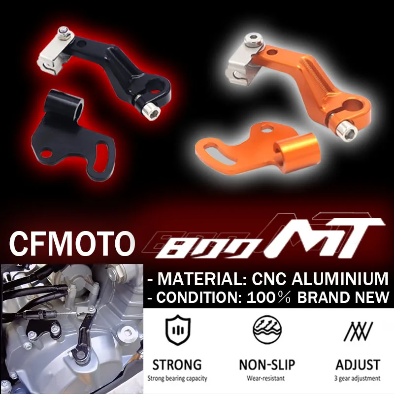 

The new motorcycle accessories are applicable to CFMOTO 800 MT CNC Aluminum Motorcycle single finger clutch lever and clutch arm