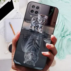 Luxury Cat Marble Silicone Soft Bumper Phone Case in Elegant Design for Samsung M12 (20)