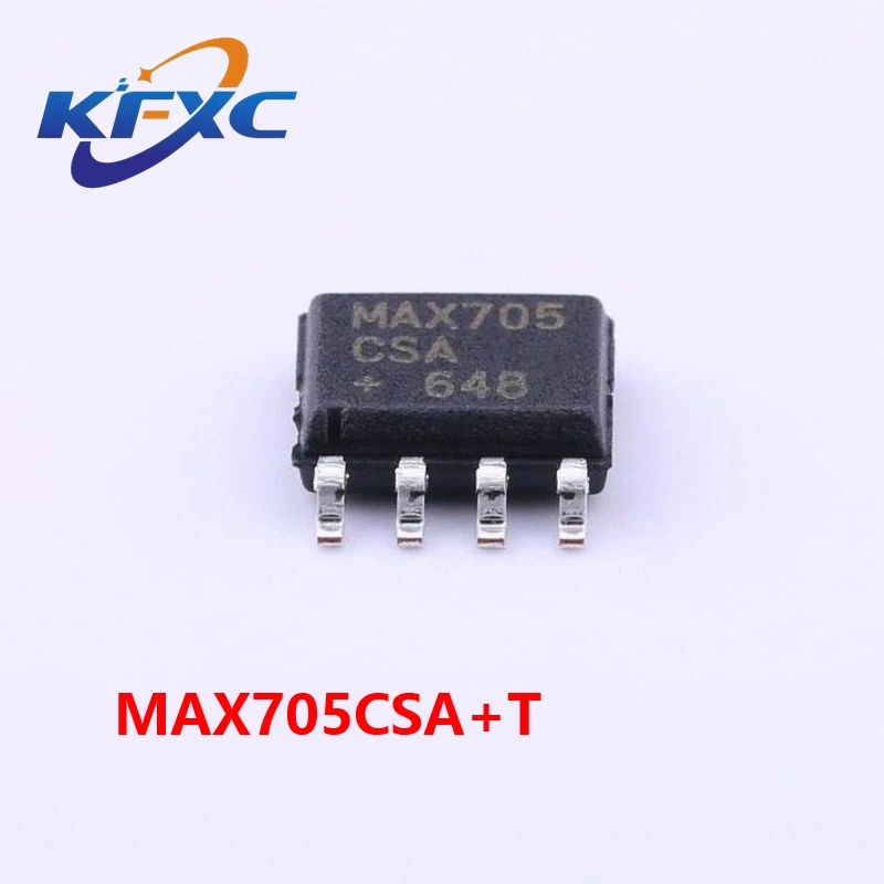 

MAX705CSA SOIC-8 Original and genuine MAX705CSA+T Microprocessor MCU monitoring chip